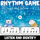 Quarter Rest Practice Review Music Game - Listen and Read Rhythms PDF